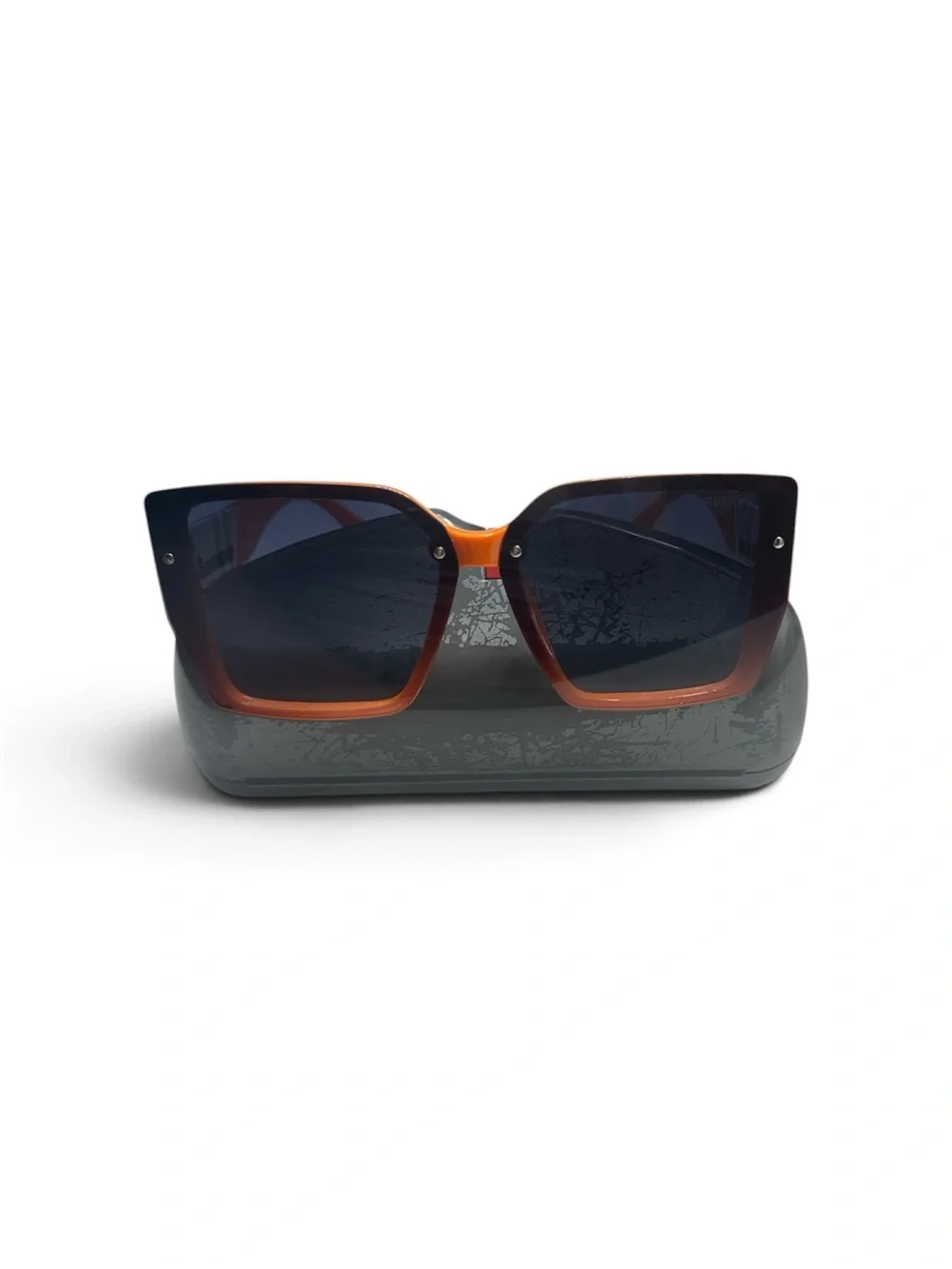 Vintage Burberry 2602 Orange Nova Check Sunglasses | Made in Italy | 55-18-136